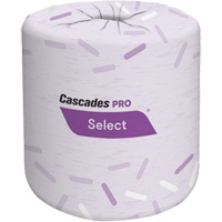 Pro Select&reg; Bathroom Tissue, 2 Ply, 420 Sheets/Roll, White D. Morneault & Fils