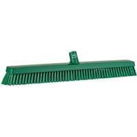 Balai-brosse robuste, Crins Fin/Ferme, 24", Vert D. Morneault & Fils