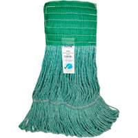 Wide-Band Mop Head, Antimicrobial/Floor Finishing/Specialty, Cotton/Rayon/Synthetic, Loop Style D. Morneault & Fils