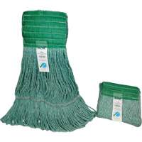 Wide-Band Mop Head, Antimicrobial/Floor Finishing/Specialty, Cotton/Rayon/Synthetic, Loop Style D. Morneault & Fils