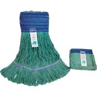 Wide-Band Mop Head, Antimicrobial/Floor Finishing/Specialty, Cotton/Rayon/Synthetic, Loop Style D. Morneault & Fils