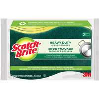 Scotch-Brite&reg; Heavy Duty Scrub Sponge, Scrubbing, 2-3/5" W x 4-2/5" L D. Morneault & Fils