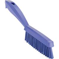 Narrow Hand Brush with Short Handle, Extra Stiff Bristles, 11-4/5" Long, Purple D. Morneault & Fils
