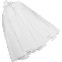 Socket Mop, White, Microfibre, Cut Style D. Morneault & Fils