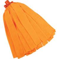 Socket Mop, Orange, Microfibre, Cut Style D. Morneault & Fils