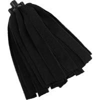 Socket Mop, Black, Microfibre, Cut Style D. Morneault & Fils
