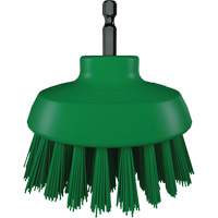 HyDrive Round Drill Brush, Extra Stiff Bristles, 3-1/10" Long, Green D. Morneault & Fils