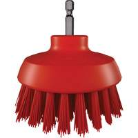 HyDrive Round Drill Brush, Extra Stiff Bristles, 3-1/10" Long, Red D. Morneault & Fils