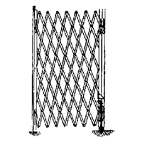 Barri&egrave;res de s&eacute;curit&eacute; galvanis&eacute;es repliables, Repliable simple fixe, 4' lo x 6' h d&eacute;ploy&eacute; D. Morneault & Fils