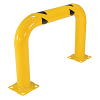 Garde-corps &agrave; profil &eacute;lev&eacute; pour machines, 3' la x 2' h, Jaune D. Morneault & Fils