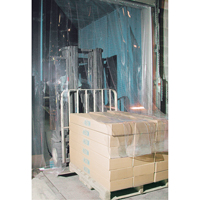 Strip Curtain Doors, 10' x 10' Door Opening, 12" Strip Width, 0.120" Strip Thickness D. Morneault & Fils