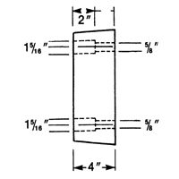 Butoirs de quai en caoutchouc moul&eacute;s, Caoutchouc, 13" la x 4" p x 12" h D. Morneault & Fils