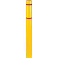 Capuchons en polyethylene pour borne de protection, 4-1/2" dia. x 52" l, Jaune D. Morneault & Fils