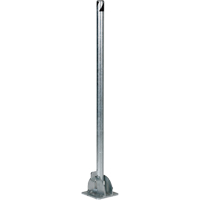Butoirs repliables, Acier, 42" h x 1-3/4" la, Argent D. Morneault & Fils