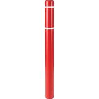 Capuchons en polyethylene pour borne de protection, 6-5/8" dia. x 52" l, Rouge D. Morneault & Fils