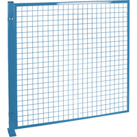 Protecteurs de p&eacute;rim&egrave;tre - Style treillis m&eacute;tallique, 4' h x 4' la, Bleu D. Morneault & Fils