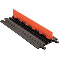 Guard Dog&reg; Low Profile Cable Protector, 2 Channels, 36" L x 11.94" W x 1.25" H D. Morneault & Fils