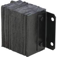 Butoir de quai lamell&eacute;, Horizontal, Caoutchouc, 12" la x 6" p x 10" h D. Morneault & Fils