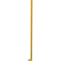 Adjustable Perimeter Guard Corner Post, 4" W x 72" H, Yellow D. Morneault & Fils