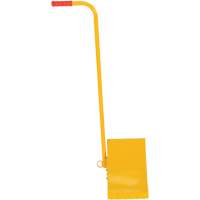 Ergo Handle Wheel Chock, Steel, Yellow, 8" W x 10-3/4" D x 9-1/8" H D. Morneault & Fils