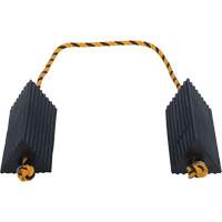 Cale de roue d'avion de transporteur a&eacute;rien, 5" x 10" x 4-1/2", Noir D. Morneault & Fils