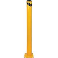 Butoir, Acier, 48" h x 4-1/2" la, Jaune D. Morneault & Fils