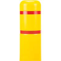 Polyethylene Bollard Cover, 4-1/2" Dia. x 52" L, Red/Yellow D. Morneault & Fils