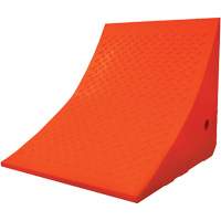 Cale-roue pour &eacute;quipement lourd de 70 tonnes, Ur&eacute;thane, Orange D. Morneault & Fils