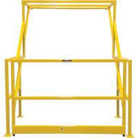Barri&egrave;re de s&eacute;curit&eacute; pour mezzanine, 70" lo x 77" ha, 78" &eacute;lev&eacute;e, Jaune D. Morneault & Fils