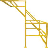 Barri&egrave;re de s&eacute;curit&eacute; pour mezzanine, 70" lo x 77" ha, 78" &eacute;lev&eacute;e, Jaune D. Morneault & Fils