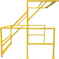 Barri&egrave;re de s&eacute;curit&eacute; pour mezzanine, 70" lo x 77" ha, 78" &eacute;lev&eacute;e, Jaune D. Morneault & Fils