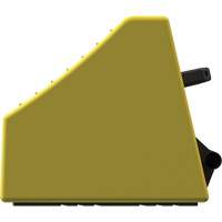 Checkers Safety Heavy-Duty Ultra Class Mining Wheel Chock, HDPE, Yellow, 14-1/2" W x 17-1/2" D x 16" H D. Morneault & Fils