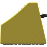 Checkers Safety Heavy-Duty Ultra Class Mining Wheel Chock without Bracket, HDPE, Yellow, 14-1/2" W x 17-1/2" D x 16" H D. Morneault & Fils