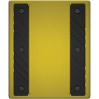 Checkers Safety Heavy-Duty Ultra Class Mining Wheel Chock without Bracket, HDPE, Yellow, 14-1/2" W x 17-1/2" D x 16" H D. Morneault & Fils