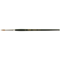 Artist Paint Brush, 1/8" Brush Width, Red Sable, Wood Handle D. Morneault & Fils