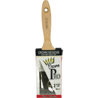 Crown Pro Angular Paint Brush, Poly/Nylon, Wood Handle, 2-1/2" Width D. Morneault & Fils