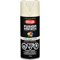 Fusion All-In-One Spray Paint, Dover White, Gloss, 12 oz., Aerosol Can D. Morneault & Fils
