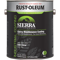 Rev&ecirc;tement dentretien &eacute;poxydique &agrave; base deau Sierra S60 Partie 2 Couche de fond, Gallon, Transparent D. Morneault & Fils