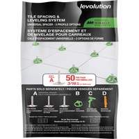 Cales d'espacement universelles Miracle Sealants Levolution D. Morneault & Fils