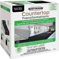 Syst&egrave;me de rev&ecirc;tement au mica pour comptoir Countertop Transformations, 1,42 L, Trousse, Mica noir D. Morneault & Fils