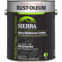 Sierra Performance S60 Maintenance Coating Base Component, 1 gal., Water-Based, Gloss, Red D. Morneault & Fils