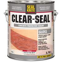 Seal-Krete&reg; Protective Sealer, 3.78 L, Water-Based, Gloss, Clear D. Morneault & Fils