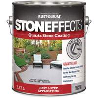 Stoneffects Quartz Stone Coating, 3.78 L, Water-Based, Textured, Grey D. Morneault & Fils