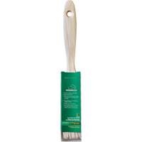 Pinceau pour murs et moulures One Coat, Soie blanche, Manche Bois, Largeur de 1" D. Morneault & Fils