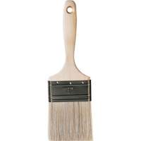 Pinceau pour murs et moulures One Coat, Soie blanche, Manche Bois, Largeur de 3" D. Morneault & Fils