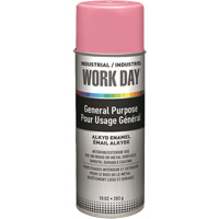 Industrial Work Day Paint, Pink, Gloss, 10 oz., Aerosol Can D. Morneault & Fils