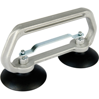 Vacuum Cups - Heavy-Duty Double Cup, 50 lbs. Capacity, 4", Pull-bar, 10" Handle Length D. Morneault & Fils