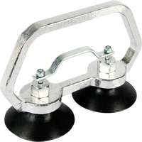 Vacuum Cups - Heavy-Duty Double Cup, 30 lbs. Capacity, 3", Pull-bar, 7" Handle Length D. Morneault & Fils