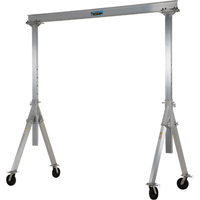Adjustable Aluminum Gantry Crane, 10' L, 2000 lbs. (1 tons) Capacity D. Morneault & Fils