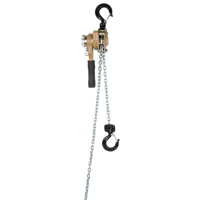 Heavy Duty Gold Series Lever Chain Hoist, 10' Lift, 500 lbs. (0.25 tons) Capacity, Alloy Steel Chain D. Morneault & Fils